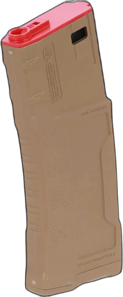 King Arms x Strike Industries 250-BB mid-cap magazine for M4/M16 Flat Dark Earth replicas