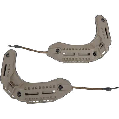 WoSport Mounting rail set for Wosport helmets type MK Tan