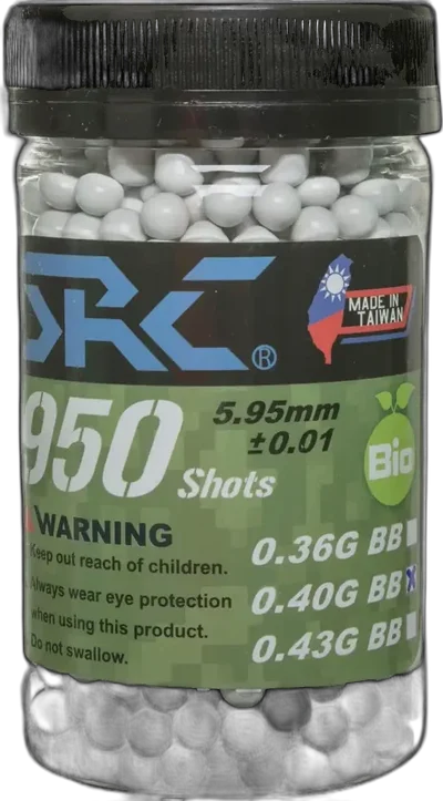 SRC BIO BBs 0.4g bottle 950 pcs White