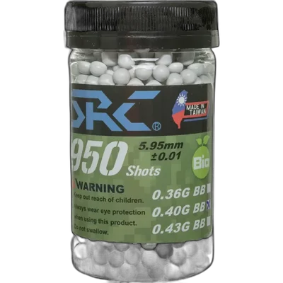 SRC BIO BBs 0.4g bottle 950 pcs White