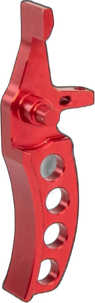 Jefftron Aluminum CNC Jefftron Curved Trigger Red