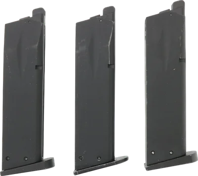 KJW 3x Magazin für KJW M9 Serie, 25 BBs - Gas Version - mit Begadi Stainless Efficiency Ventil (dicht !)