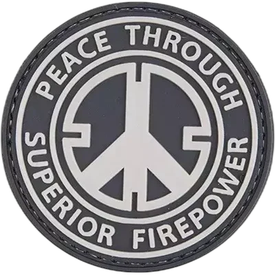 GFC Tactical 3D Patch - Peace Through Superior Firepower