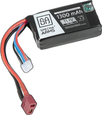 Specna Arms LiPo 11,1V 1300mAh 15/30C Battery - T-Connect (Deans)