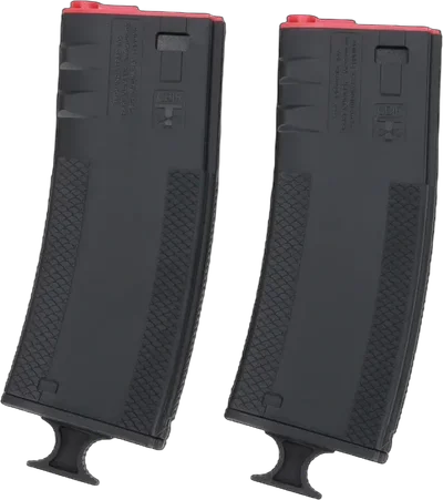 King Arms Set of 2 mid-cap 250-ball King Arms x Troy Battlemag magazines for M4/M16 type replicas