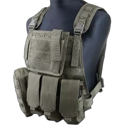 GFC Tactical MBSS-style tactical vest – olive green