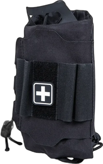 WoSport Tactical tear-off first aid kit with Velcro Wosport Black
