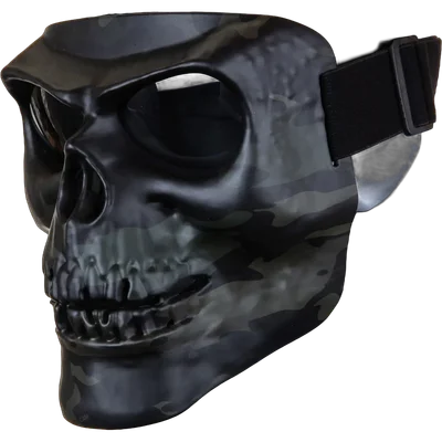 WoSport Skeleton Full Face Mask MC Black