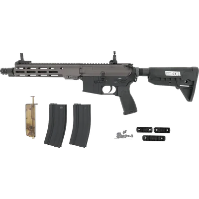 E&C BC-9 Competition -GEN.4- S-AEG mit Begadi CORE EFCS / Mosfet & PRO HopUp -schwarz / Sunset Gray - (frei ab 18 J.)