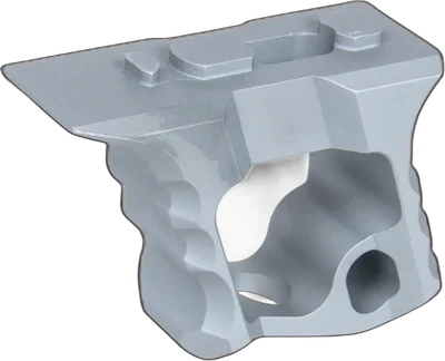 JJ Airsoft TD Halo aluminium Hand Stop for KeyMod/M-LOK Grey