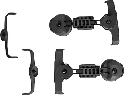Tac-Sky headset adapter set for MSA type ARC rails Black