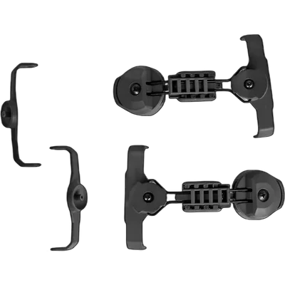 Tac-Sky headset adapter set for MSA type ARC rails Black