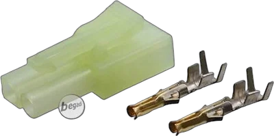 Mini Tam Stecker (männlich) mit weiblichen Kabelschuhen