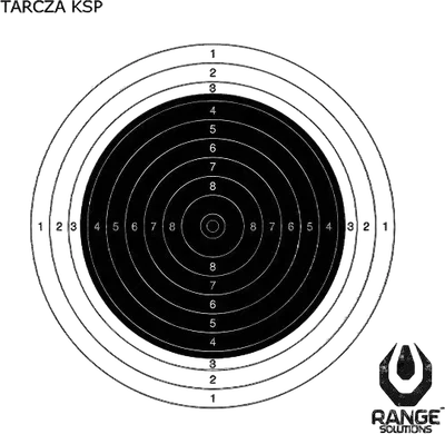 Range Solutions KSP Sports Carbine 50m Target - 100 Pcs