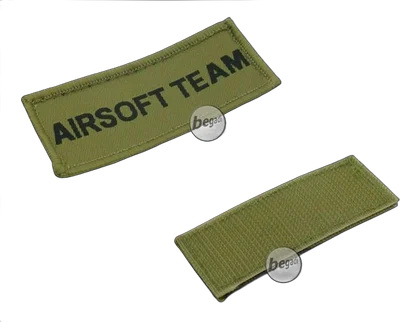 Aufnäher "Airsoft Team", neue Version - olive