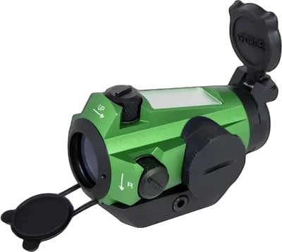 JJ Airsoft Red Dot Sight xFORCE XTSP Solar with low mount Green