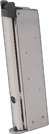 WE Low-Cap 15 BB Gas Magazine for 1911/Night Hawk Replicas - Silver
