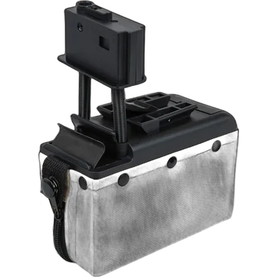 A&K electric box magazine for 2000 BBs for M249 Tan replicas