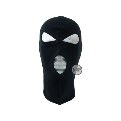 MFH Balaclava, 3-Loch, dünn, schwarz, 100 % Baumwolle