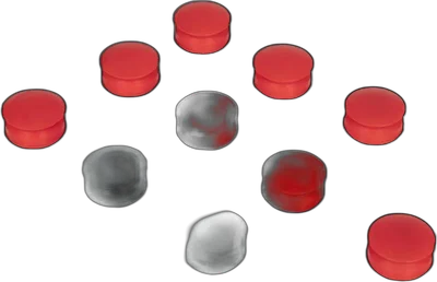 Set of 10 40mm grenade caps