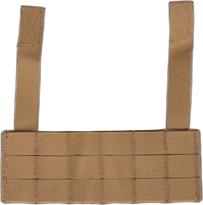 Additional Molle panel for Wosport Chest Rig waistcoats Coyote Brown