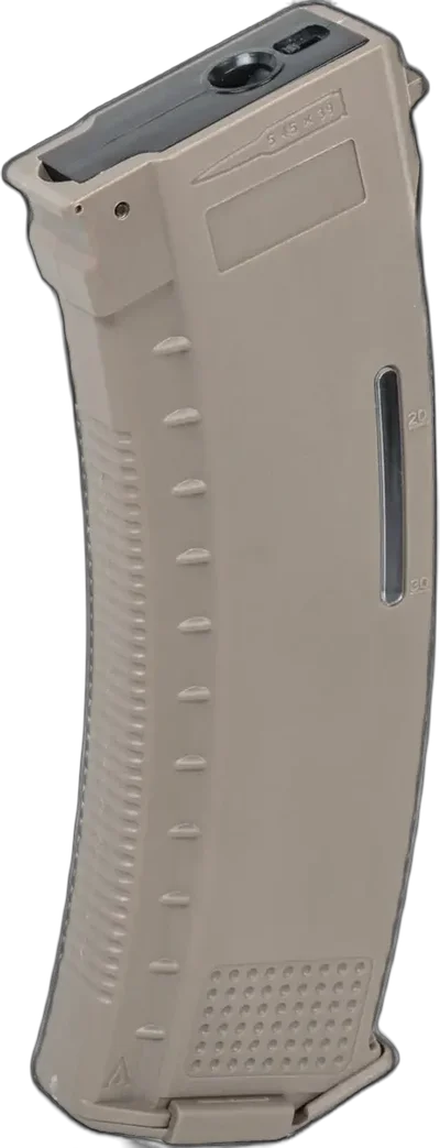 Arcturus Mid-Cap 130/ 30 rounds Arcturus EMM AK MOD1 Variable-Cap Windowed Magazine for AK Flat Dark Earth replicas