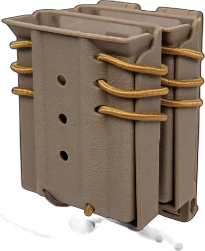 WoSport Carrier for 2 M4/M16 magazines Wosport Urban Assault Quick Pull Tan
