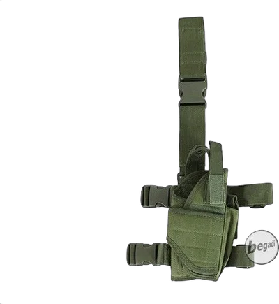 Beinholster / Oberschenkel Pistolen Holster, voll verstellbar - olive