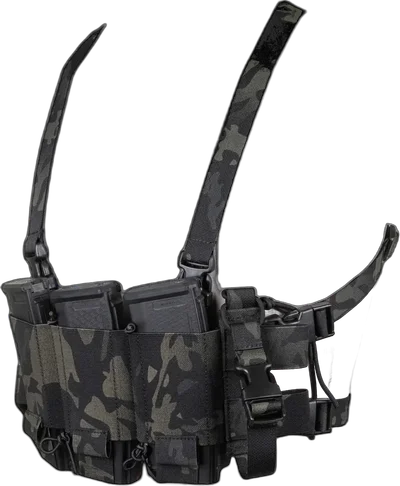 Minimalist Chest Rig waistcoat Wosport VE-108 MC Black