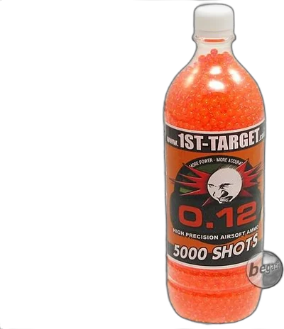 5.000 1ST TARGET DELIGHT Airblister 6mm Airsoft BBs, orange, für Indoor Softair 0,5J und Spring Granaten, 0,12g