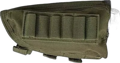 GFC Tactical Shotgun Stock Shell Pouch - Olive