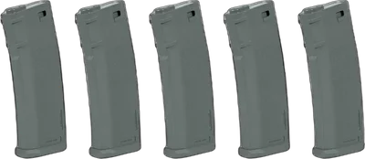 Specna Arms Set of 5 S-Mag Mid-Cap magazines for 125 rounds - Chaos Grey