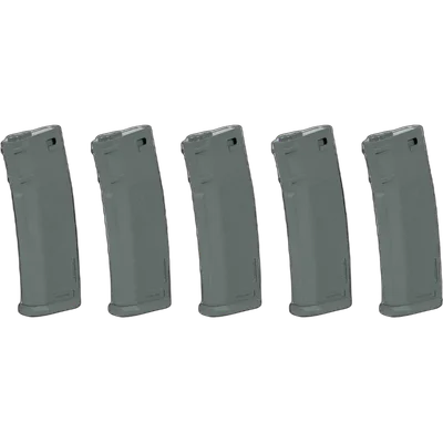 Specna Arms Set of 5 S-Mag Mid-Cap magazines for 125 rounds - Chaos Grey
