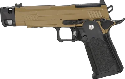 Arcturus Hi-Capa Vanguard 4.3" GBB Pistol (Optics Ready/Compensator) - Half-Tan