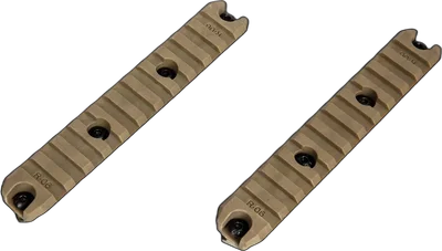AMOEBA M-LOK 5” Polymer Rail (2 Pcs) - Dark Earth