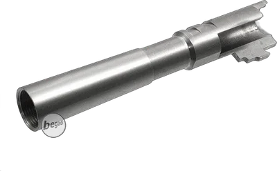 (AIPSC) Compensator Ready Stahl Outerbarrel für Marui HiCapa - silber