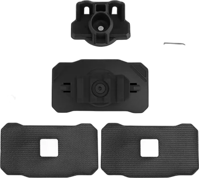 Universal flashlight mount for Wosport helmet Black