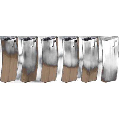 SRC Set of 6 SRC Low-Cap magazines for M4 replicas for 70 rounds TAN