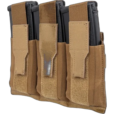 WoSport Triple magazine pouch with flap Wosport Coyote Brown